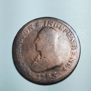 1783 Washington & Independence Military Bust Large Copper Token Cleaned